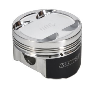 Mitsubishi Evolution Piston Set - Manley Performance - Forged 4cyl, 2618 Alloy, 87mm +2.0mm Bore, 8.5/9.0:1 Dish - `03-`06